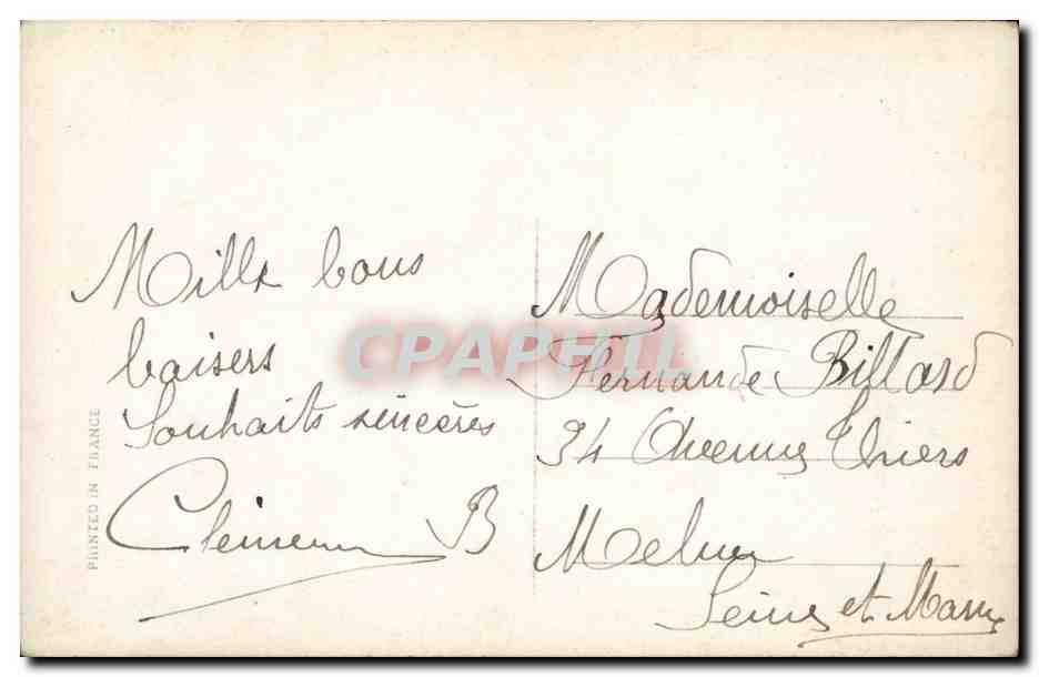 CPA Fantaisie Enfant Joyeuse annee — Rückseite