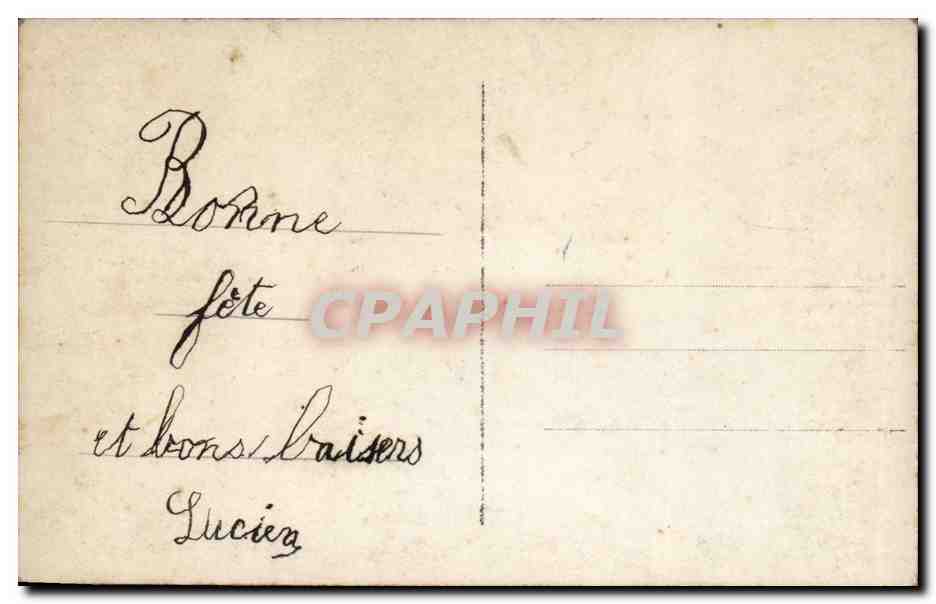 CPA Fantaisie Enfant Garcon Bonne fete — Rückseite