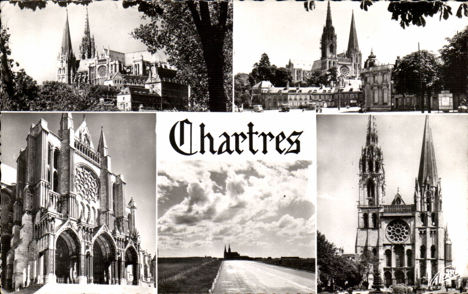 Chartres CPM Les differents aspects de la cathedrale
