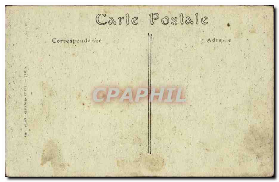 CPA Chateau de Chantilly la chapelle — Verso