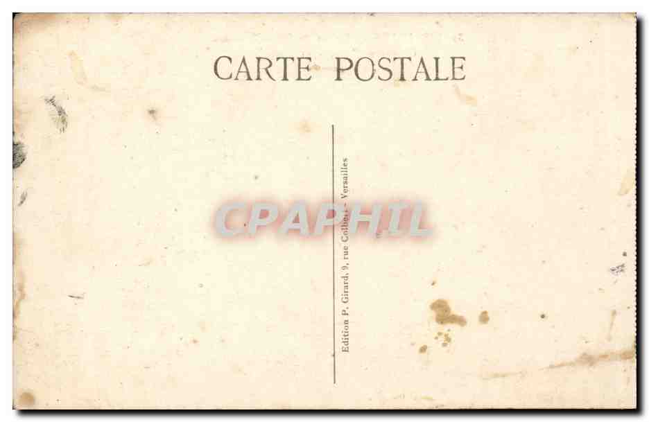 CPA Versailles Palais du Petit Trianon  — Verso