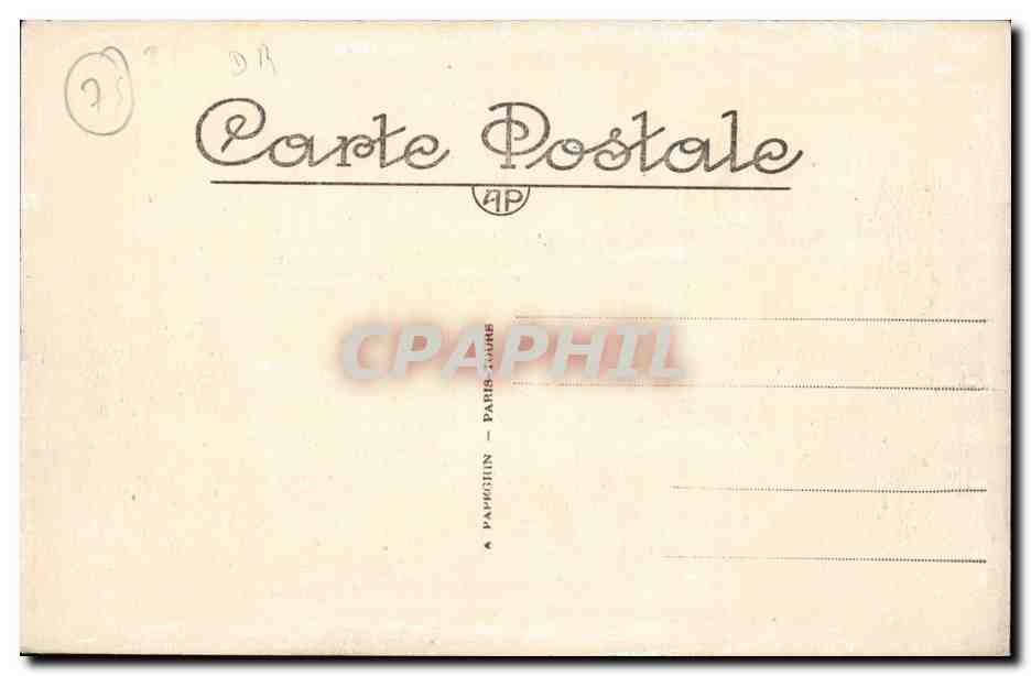 CPA Paris La conciergerie — Verso