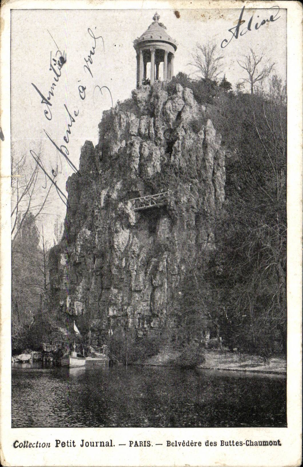 CPA Paris Belvedere des Buttes Chaumont