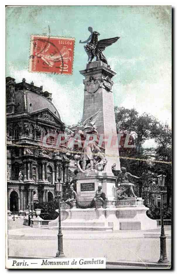 Paris. — Monument de Gambetta — éditeur non visible