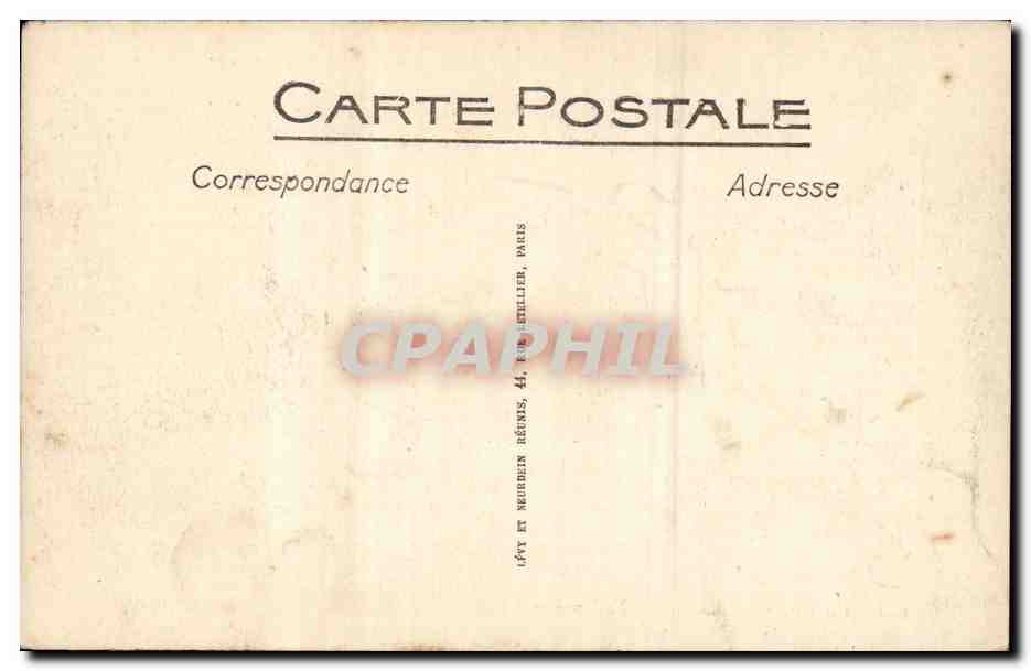 Paris CPA Le jardin des Tuileries — Verso