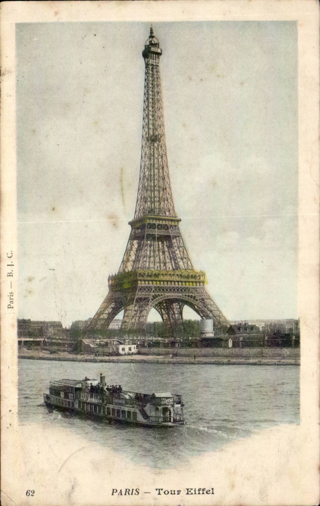 Paris CPA La Tour Eiffel