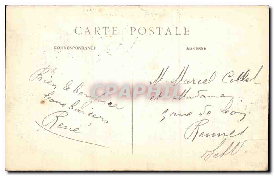 Paris CPA La chambre des deputes — Verso