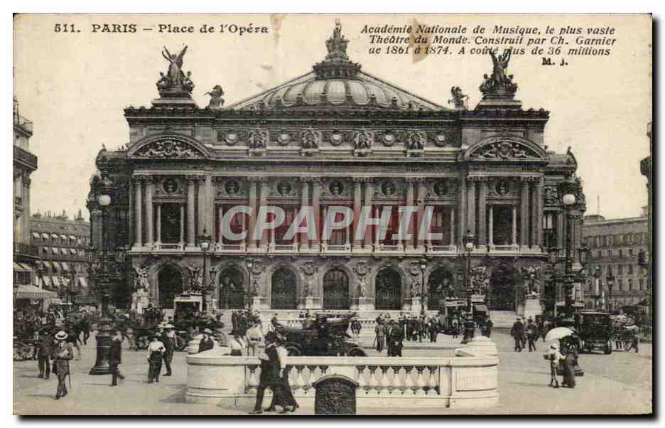 Paris CPA Place de l'opera