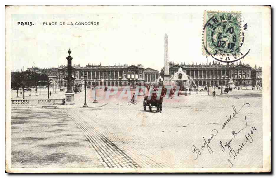 Paris CPA Place de la Concorde