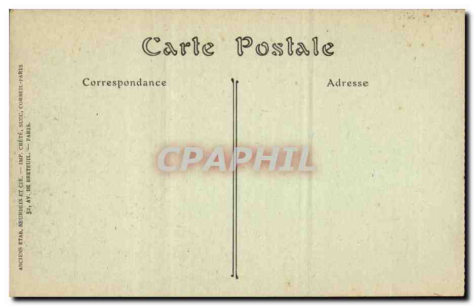 Paris CPA Arc de triomphe de l'etoile — Verso