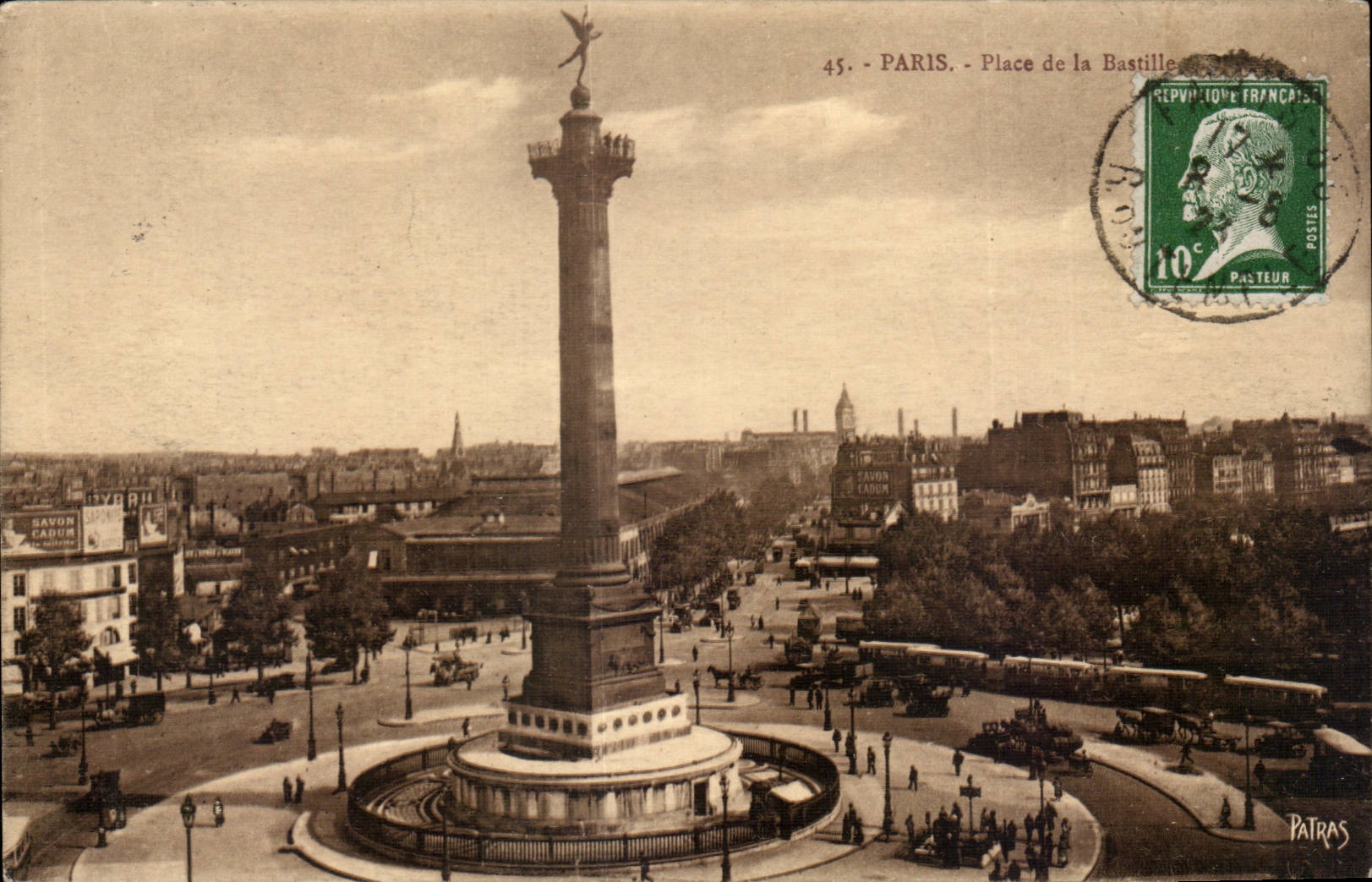 Paris CPA place de la Bastille