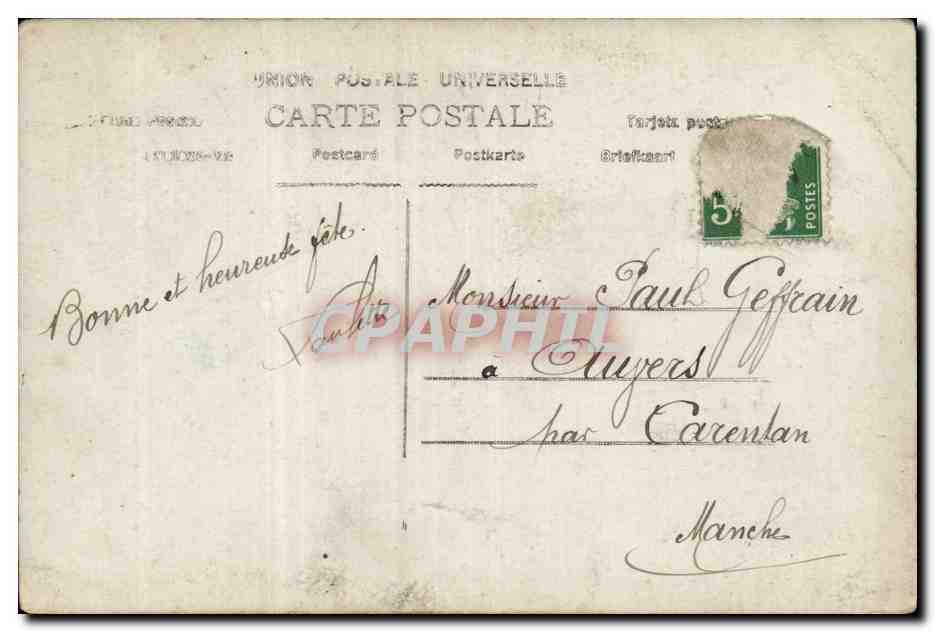 CPA Fantaisie Enfant — Rückseite