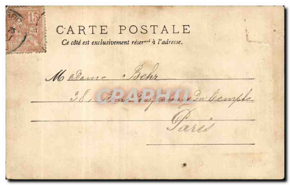 CPA Fantaisie Enfant Etrennes utiles Bebe — Rückseite