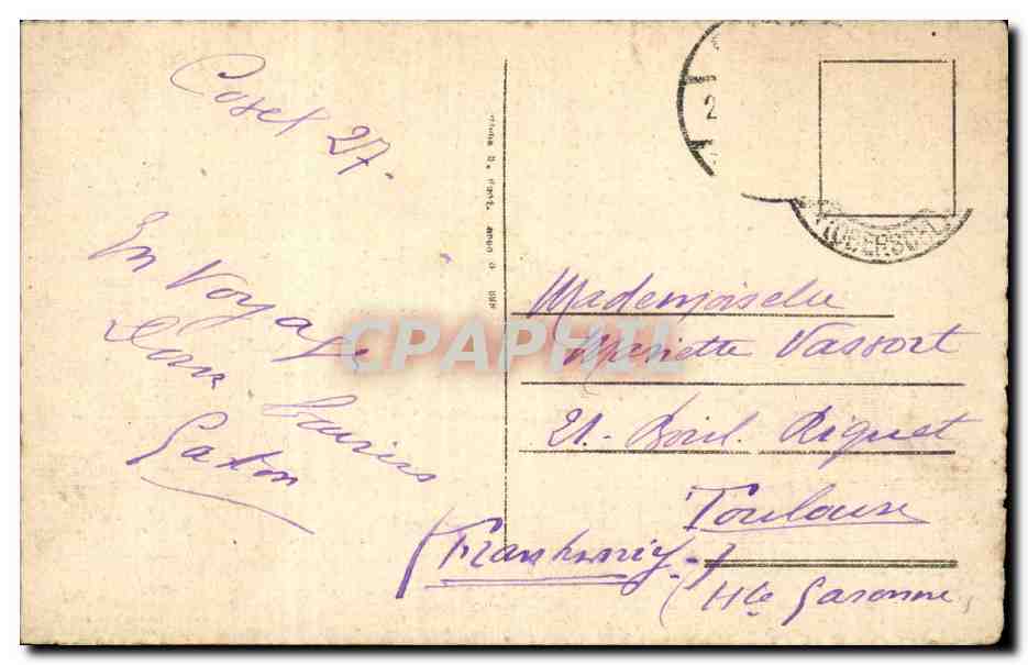 CPA Fantaisie Femme et moutons Brebis  — Verso