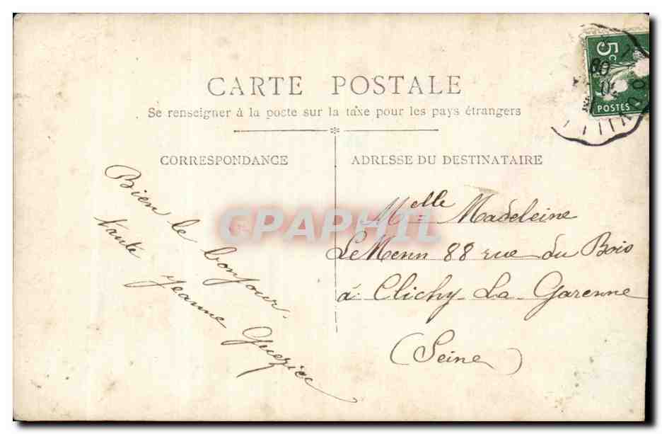CPA Fantaisie Enfant — Rückseite