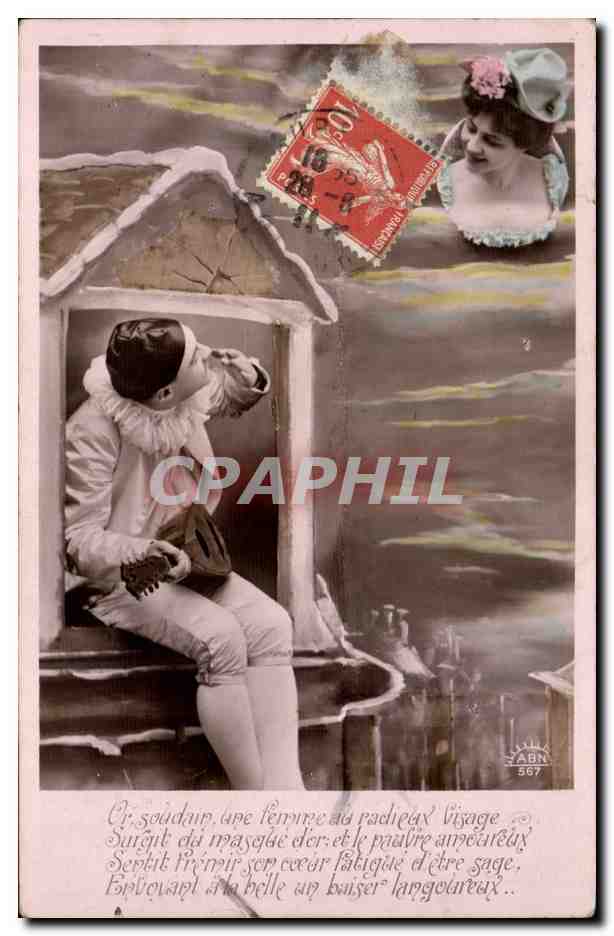 Clown fatigué — femme au chapeau — éditeur ABN n°567