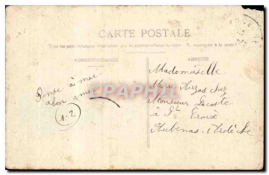 CPA Fantaisie Femme — Rückseite