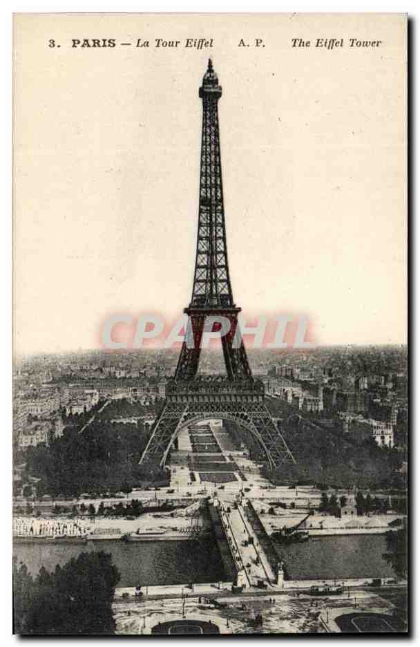 Paris CPA La Tour Eiffel