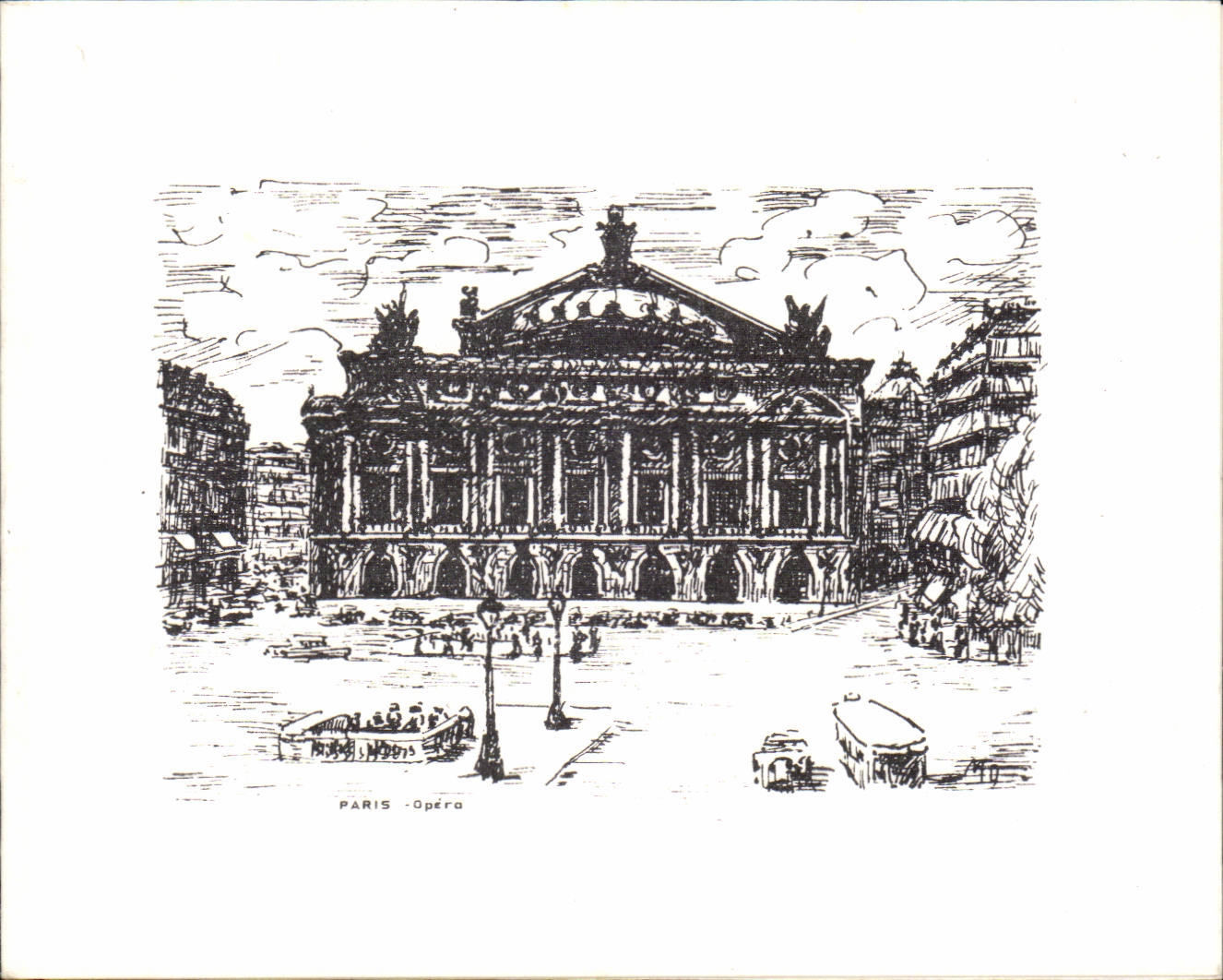 Paris Carte de visite L'opera