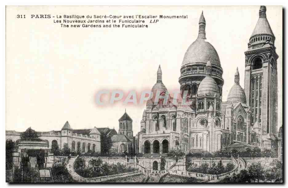 Paris CPA Basilique du Sacre Coeur de Montmartre