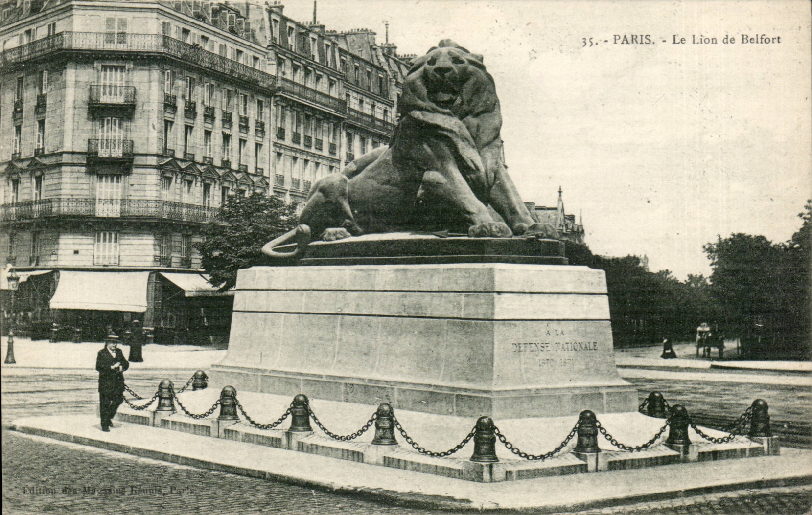 Paris CPA Le lion de Belfort