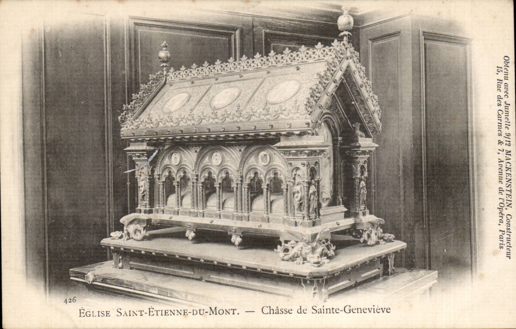 Paris CPA Eglise Saint Etienne du Mont Chasse de Ste Genevieve