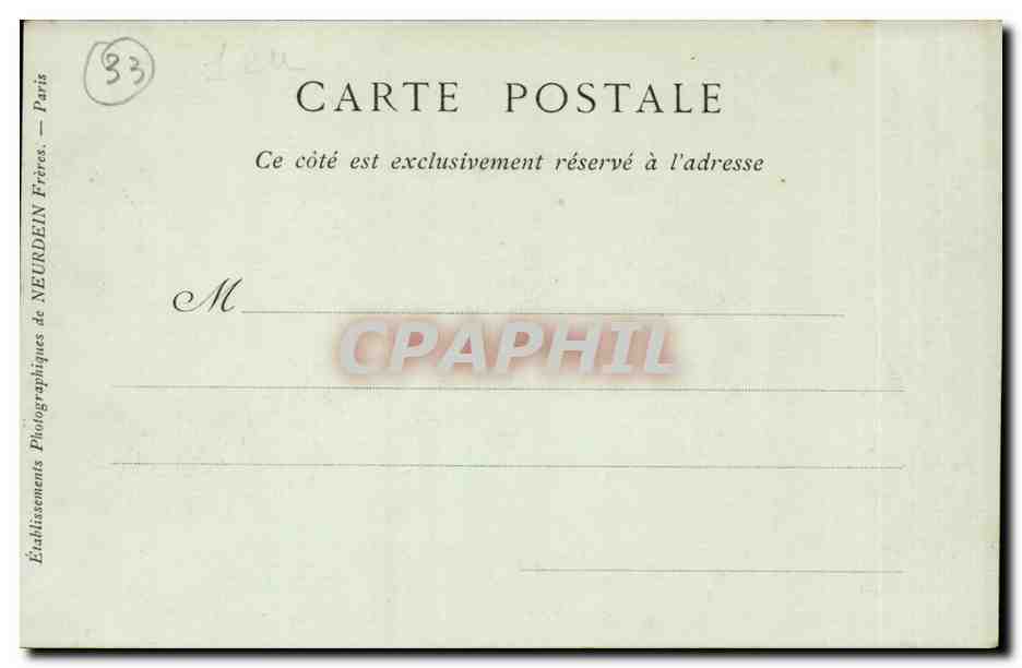 Paris CPA Eglise Saint Etienne du Mont Chasse de Ste Genevieve — Rückseite