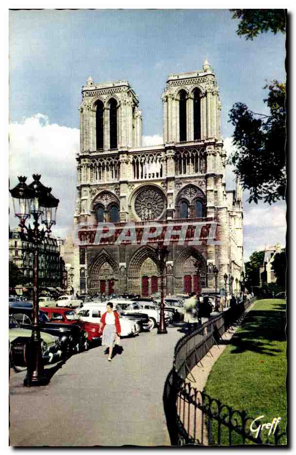 Notre-Dame de Paris — vue de la façade — Éditions Mexichrome, n° 146