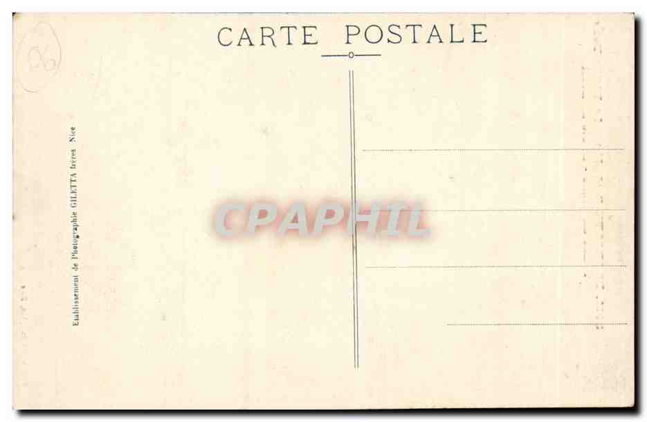 CPA Pradastier La vieille tour Vallee du Clams Route de Beuil — Rückseite