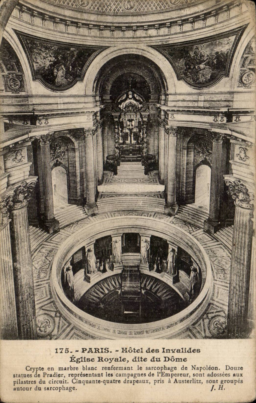 Paris CPA Hotel des Invalides Eglise royale dite du Dome Tombeau de Napoleon