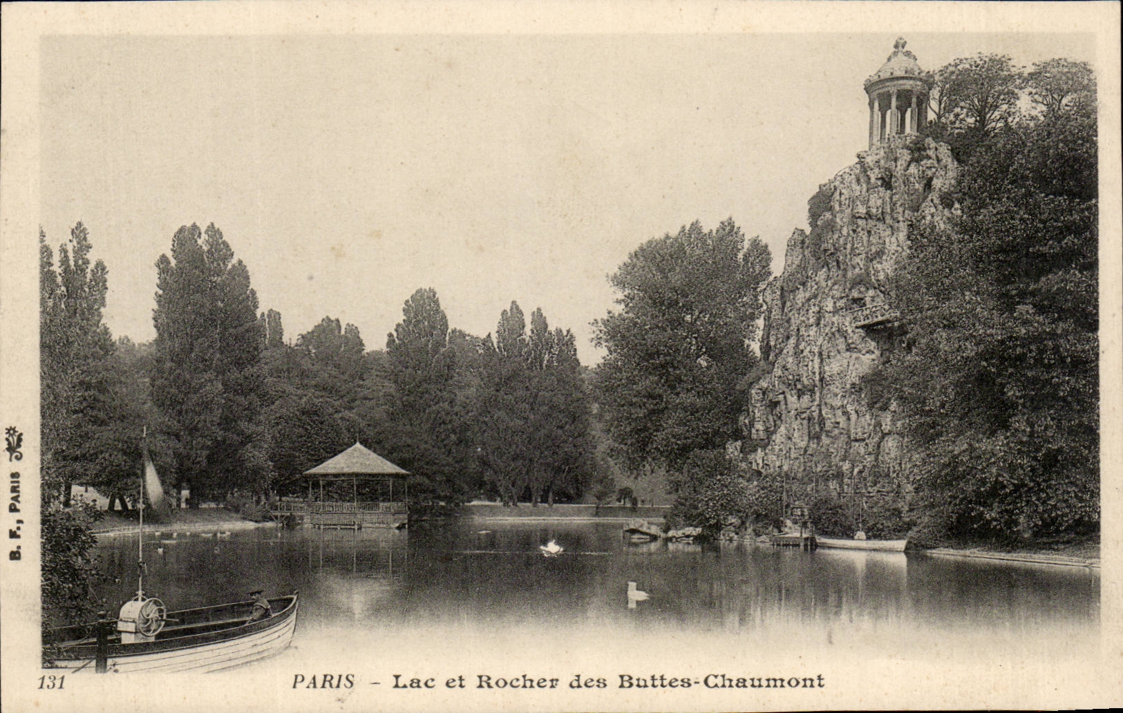 Paris CPA Lac et rocher des Buttes Chaumont