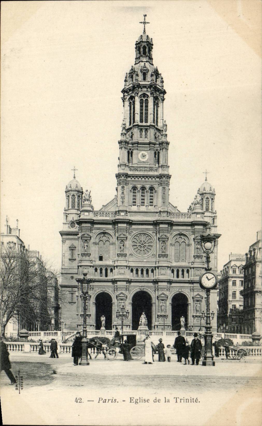 Paris CPA Eglise de la Trinite