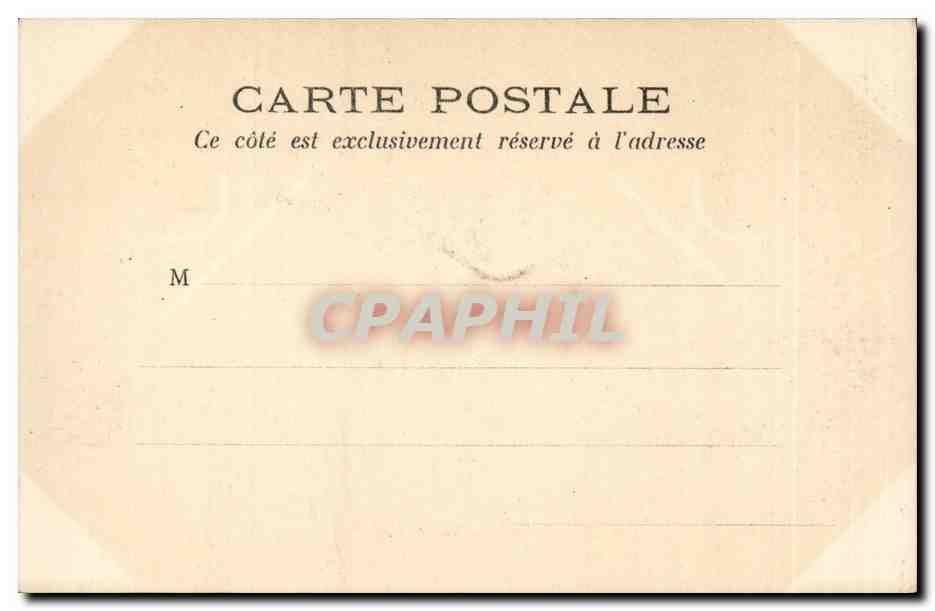 Paris CPA Hotel de Cluny — Rückseite