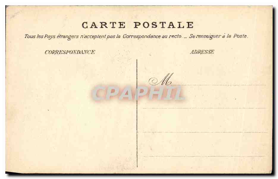 Paris CPA Parc montsouris La colonne Flatters — Rückseite