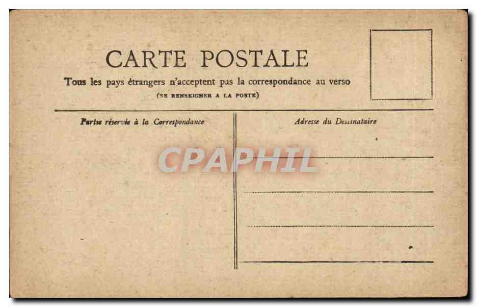 Paris CPA Le grand palais — Verso