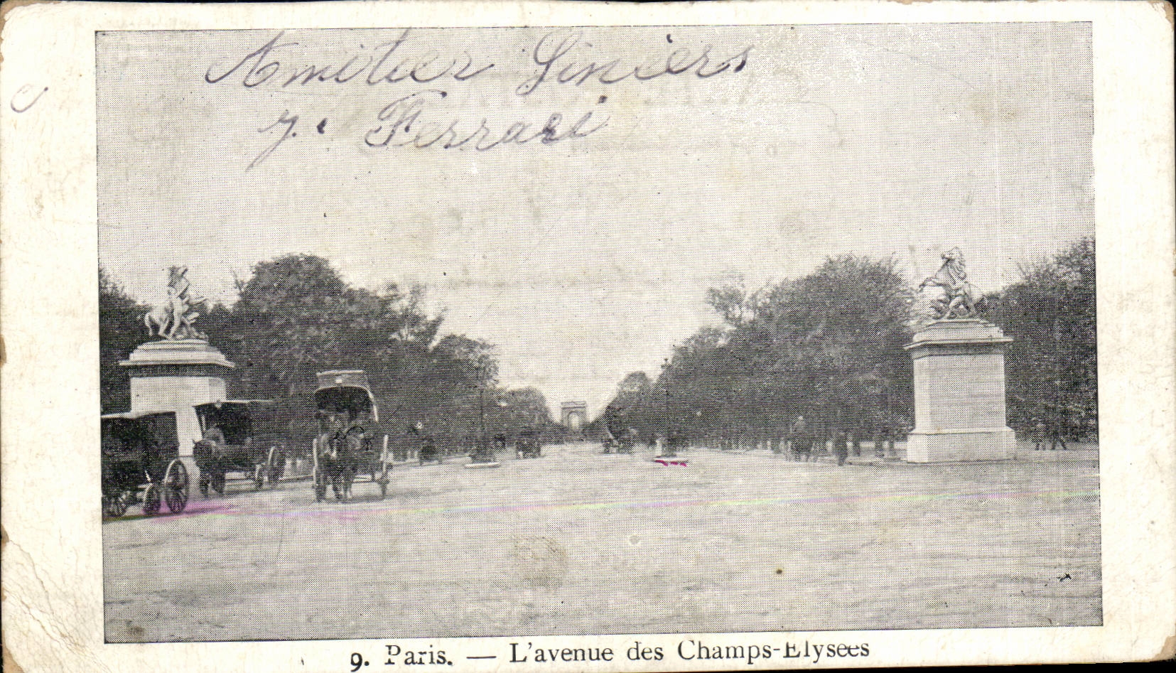 Paris CPA Avenue des Champs Elysees