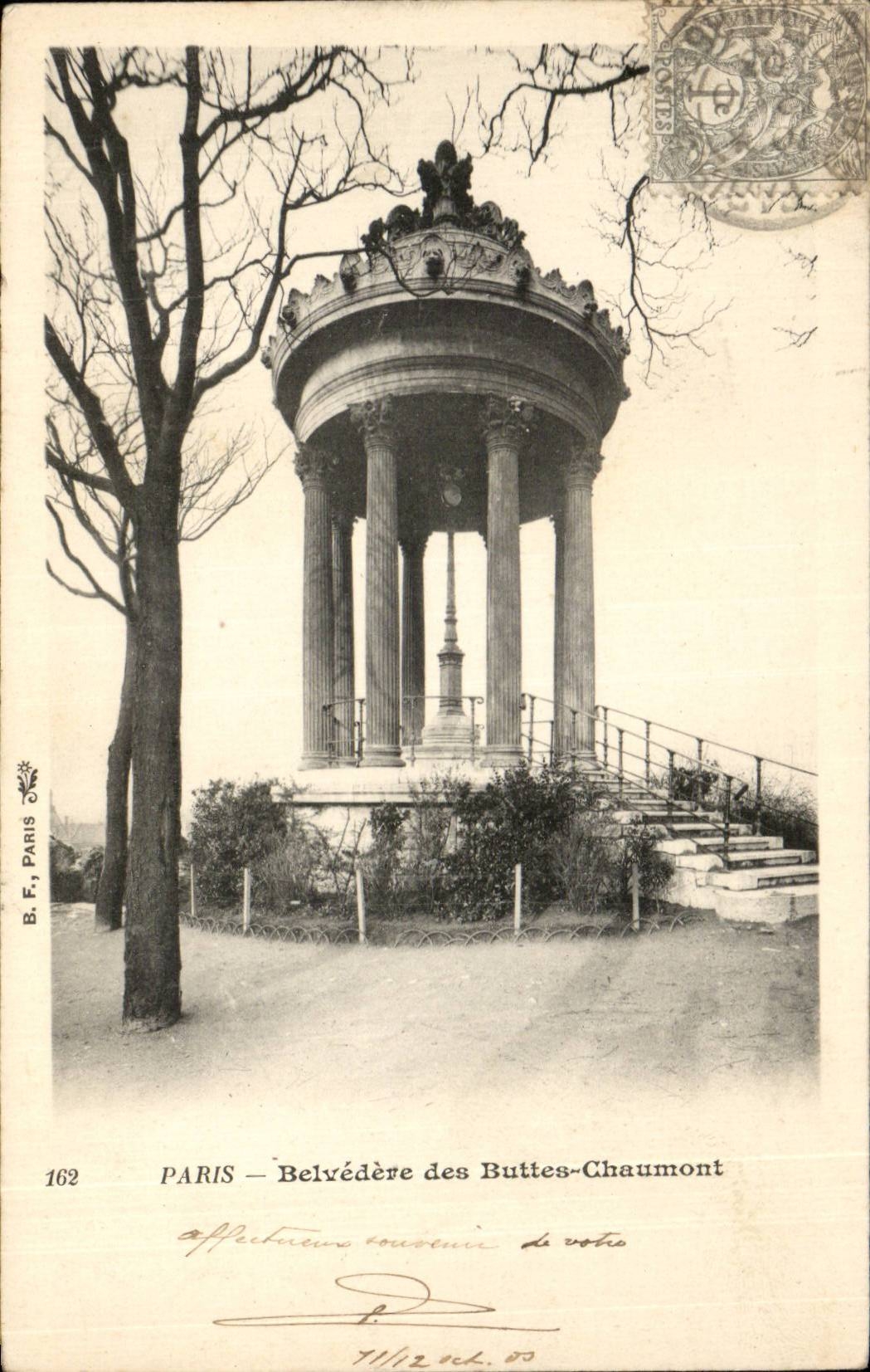 Paris CPA Belvedere des Buttes Chaumont