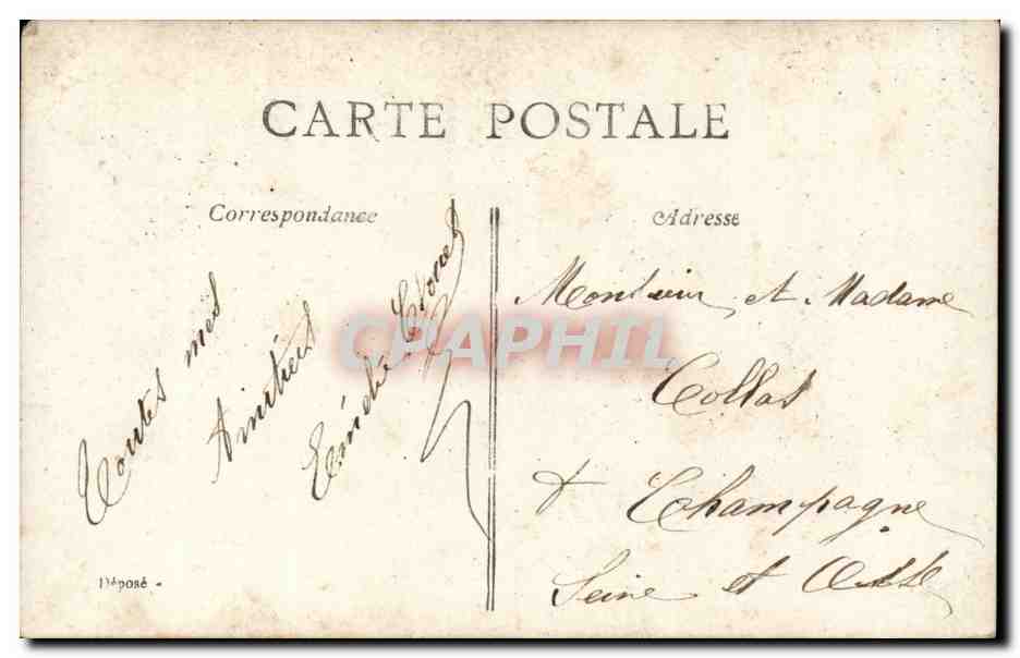 CPA Fantaisie Femme  — Verso