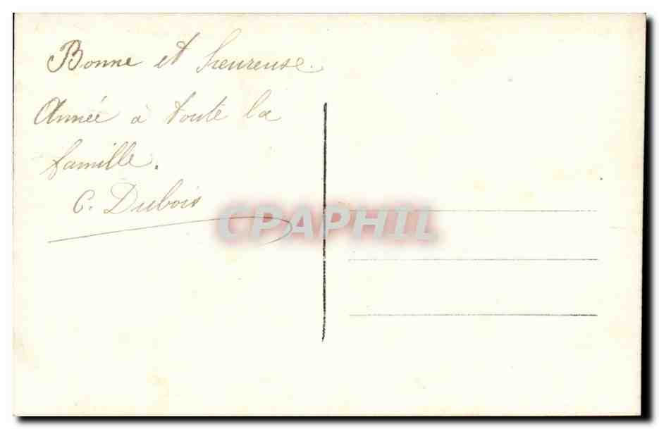 CPA Fantaisie Bonne annee — Rückseite