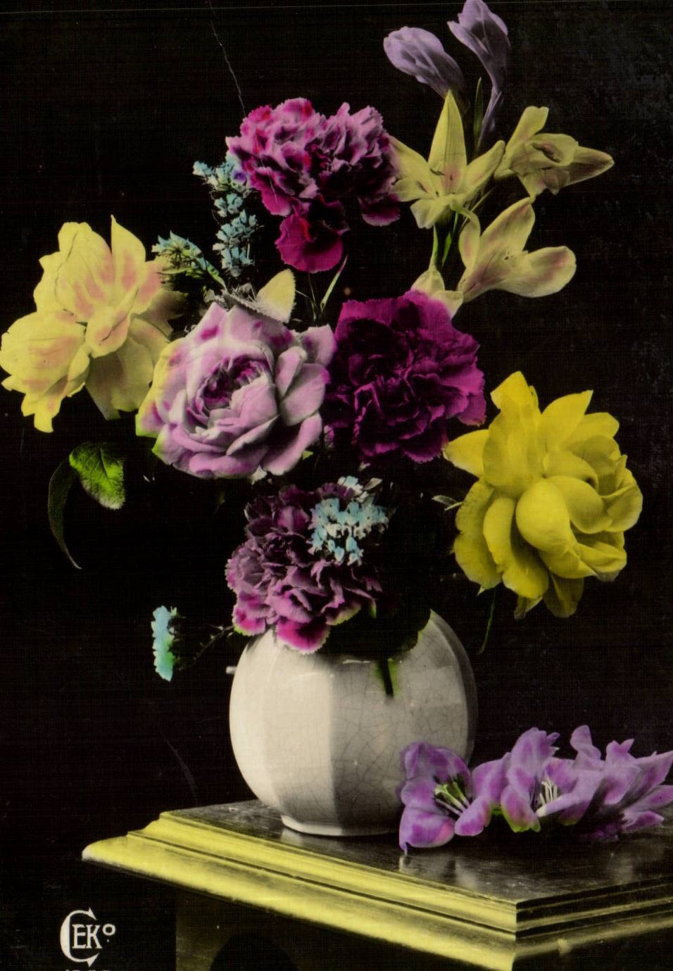 CPA Fantaisie Fleur 
