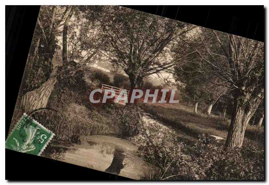 CPA Fantaisie Paysage bucolique