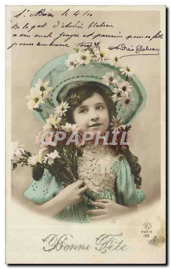 CPA Fantaisie Enfant Bonne fete