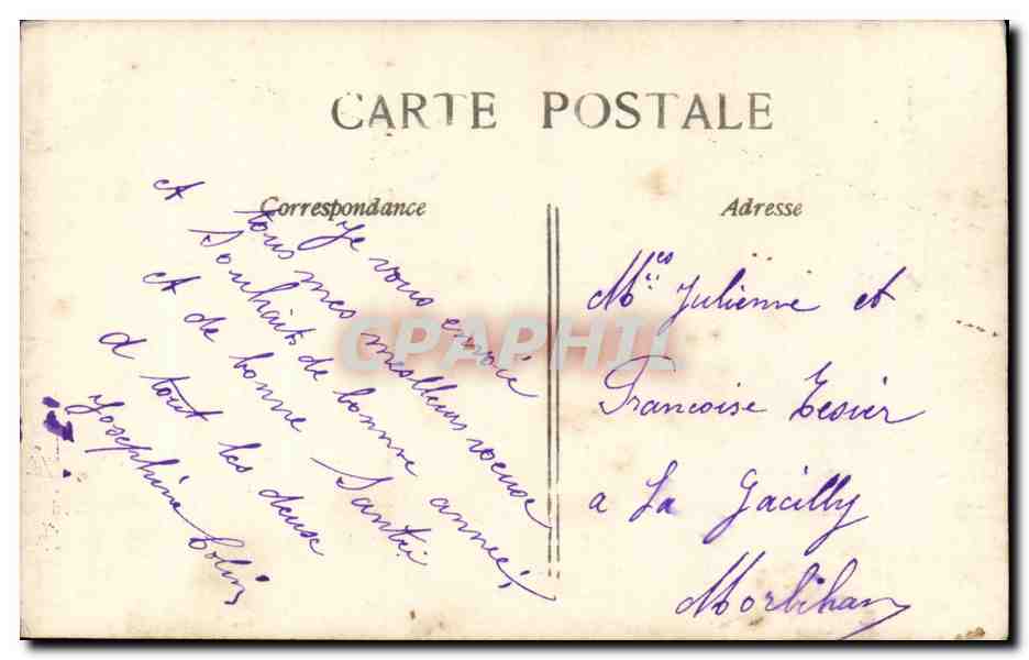 CPA Fantaisie Fleurs Bonne fete — Verso