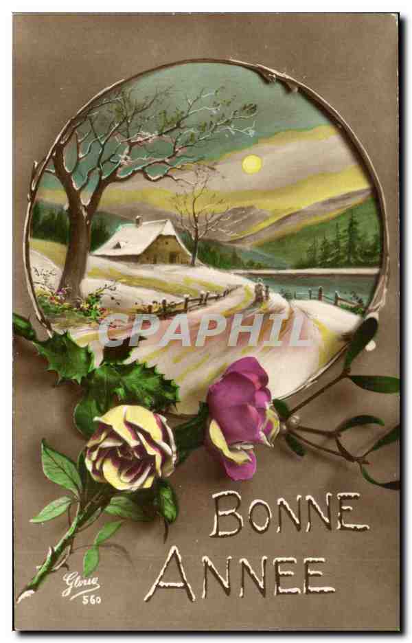 CPA Fantaisie Bonne annee