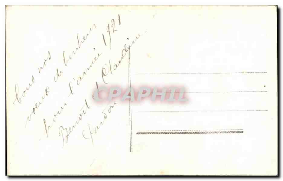 CPA Fantaisie Bonne annee — Verso