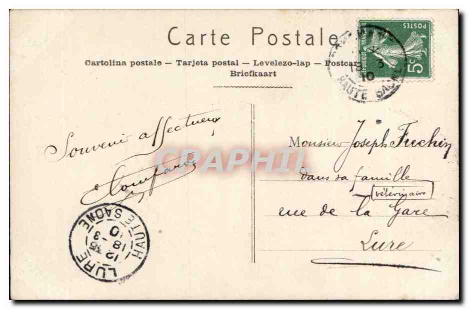 CPA Fantaisie enfant  — Rückseite