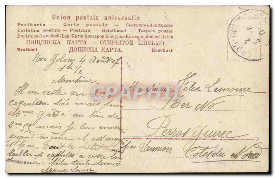 CPA Fantaisie Enfants Escrime Fencing Musketeer Mousquetaire — Rückseite
