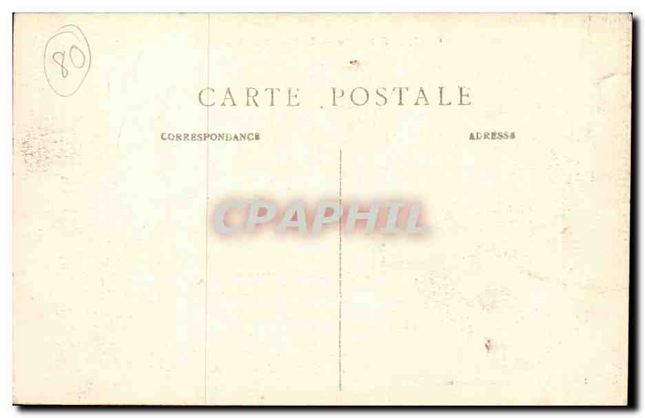 Chaussoy CPA Le chateau Vu arriere — Back