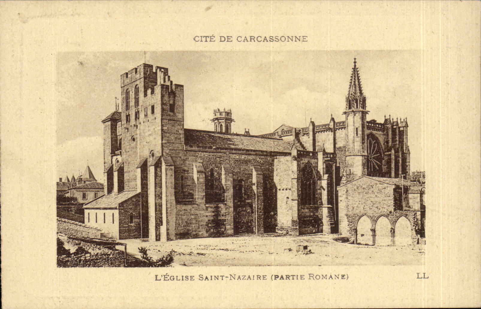 Cité de Carcassonne — L'Église Saint-Nazaire (Partie Romane) — LL