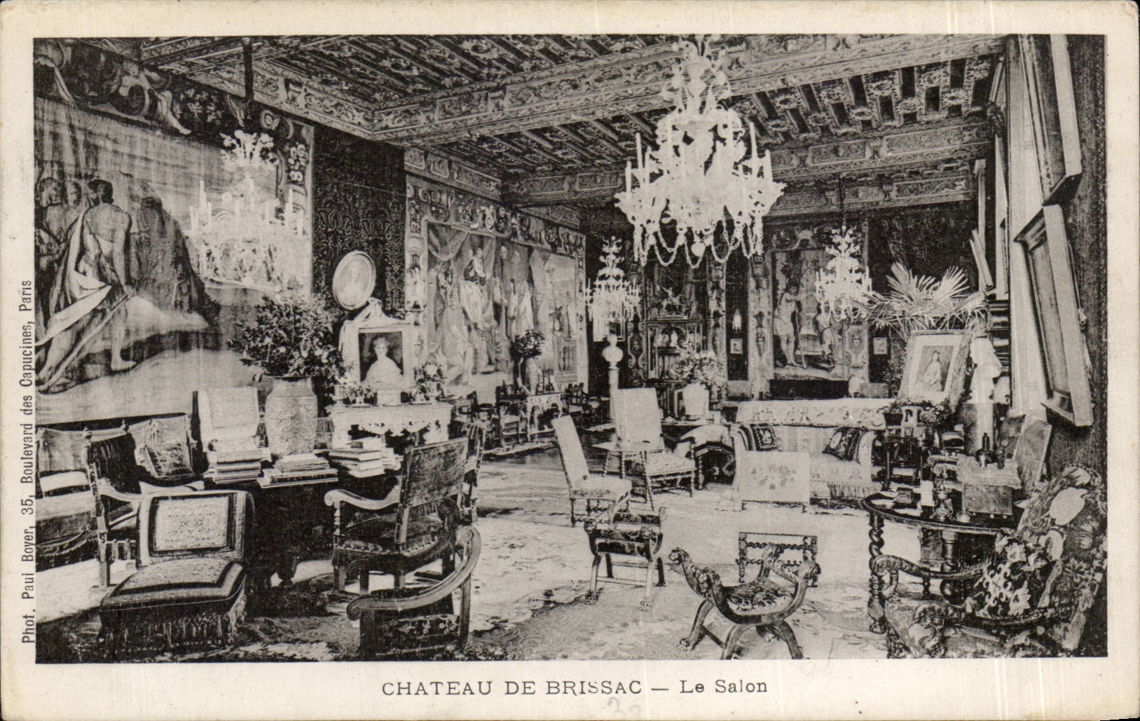 CPA Chateau de Brissac Le salon